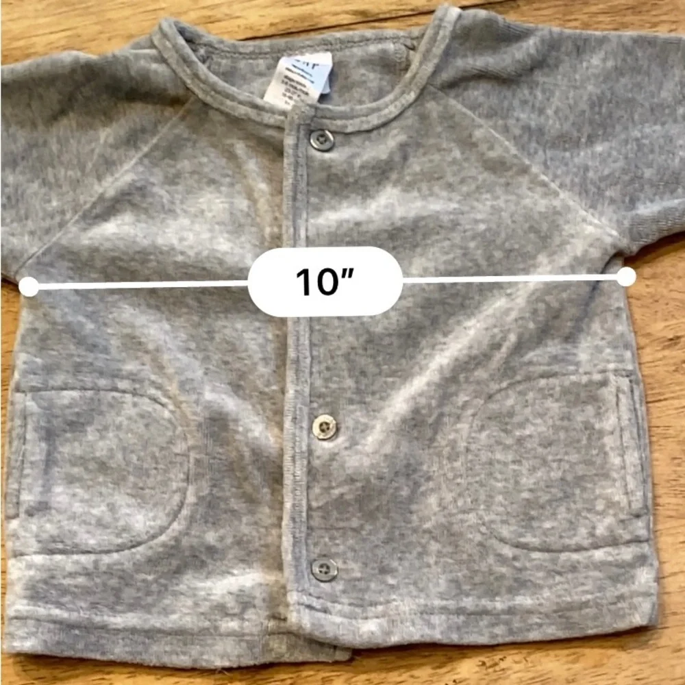 Vintage Baby‎ Gap 3-6 Months Gray 2 Piece Jogger Set